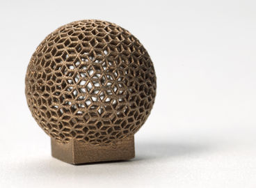 الصين Aluminum DMLS 3D printing for Sphere Shape , Golden electroplating المزود